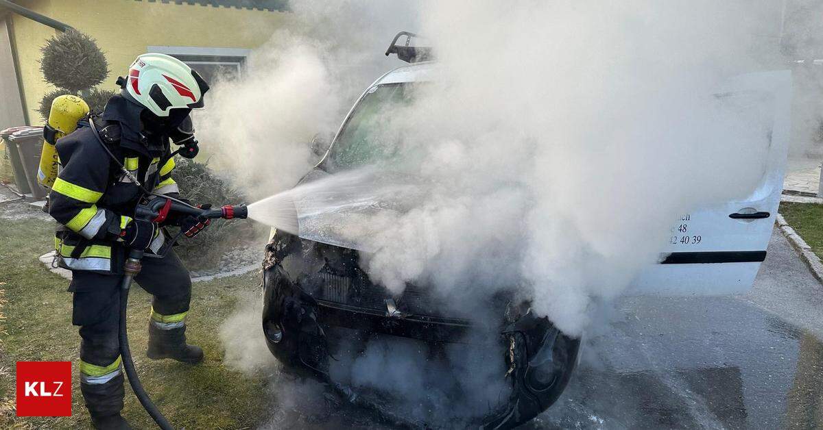 Totalschaden: Geparkter Klein-Lkw Geriet In Vollbrand